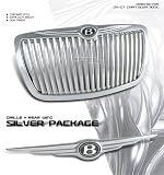 2004-2007 (04 05 06 07) CHRYSLER 300/300C CHROME VERTICAL GRILL + REAR WING COMBO