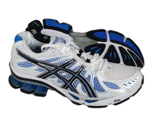 ASICS Gel-Kinetic 2 White Blue Mens Running Shoes