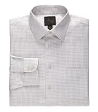 Joseph Spread Collar Cotton Dobby Twill Check Dress Shirt