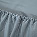 Honeymoon 1800 Brushed Microfiber Embroidered Bed Sheet Set, Ultra Soft, Queen - Blue