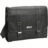 Kenneth Cole REACTION - Kenneth Cole Reaction Business and Luggage Single Gusset Embossed Vinyl Flapover Messenger