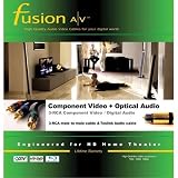 Fusion A/V Standard Component 3 RCA RGB Video Cable with Optical Audio, 3 ft.