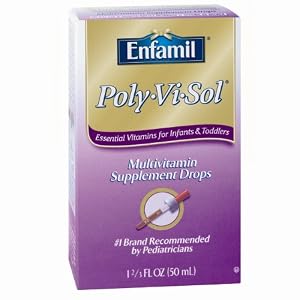Enfamil Poly-Vi-Sol Multivitamin Supplement Drops for Infants and Toddlers , 1.67 fl oz (50 ml)