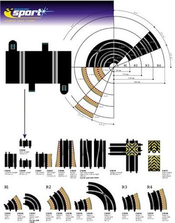 Childrens Toyshop  Toys : Scalextric - Sport Advanced Track System Short Straight 78MM x 2