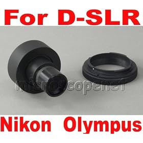 Microscope Adapter for Nikon & Olympus D-SLR with 2X lens