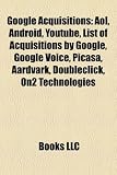 Google Acquisitions: AOL, Android, Youtube, List of Acquisitions by Google, Google Voice, Picasa, Aardvark, Doubleclick, On2 Technologies