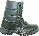 Winterstiefel S3 mit Webpelz 2444-0-100-39 Stiefel, Stahlkappe (Weite 10), Stahlzwischensohle, genarbtes Rindleder, extra hoher Schaft, &Ouml;l best&auml;ndig, antistatisch, rutschhemmend, 2-Schicht-PUR Laufsohle, Gr&ouml;&szlig;e 39, Farbe: schwarz