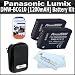 2 Pack Battery Kit For Panasonic Lumix DMC-ZS7, DMC-ZS10, DMC-ZS8, DMC-ZS9, DMC-3D1 DMC-ZS20, DMC-ZS15 Digital Camera Includes 2 Extended Replacement Panasonic DMW-BCG10 (1200 mAH) Lithium-Ion Batterries + Case + LCD Screen Protectors + MicroFiber Cloth