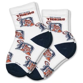 Click here to buy Detroit Tigers Kid's Infant Socks (2 Pack).