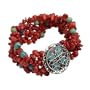 Stones on Fire Beaded Stretch Bracelet