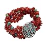 Stones on Fire Beaded Stretch Bracelet