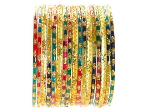 Click here to buy Beachcombers! Ethnic Glass Indian Wedding Bridal Bollywood Bangles Belly Dance Bracelets Set....