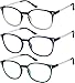 Reading Glasses 3 Pair Stylish Color Readers Fashion Glasses for Reading Men & Women +2