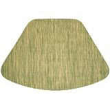 Green/Tan Wipeable Wedge-Shaped Placemats for Round Tables