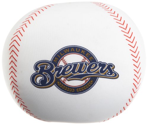 MLB Milwaukee Brewers 12-Inch Spandex Baseball Shaped Whoochie Pillow