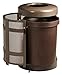 Rubbermaid Commercial Products FGA38TSDABZPL Architek Decorative Outdoor Trash Can, Funnel Top with Side Door, 38 gal, Architectural Bronze