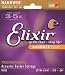 Elixir Strings Acoustic Phosphor Bronze Strings NANOWEB Coating, 6-String, Extra Light