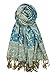 Achillea Soft Silky Reversible Paisley Pashmina Shawl Wrap Scarf w/Fringes 80