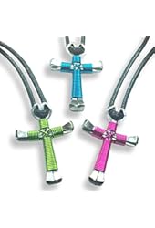 Horseshoe Nail Cross Necklaces -(Single Color) You Pick Colors!