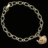 NHL Atlanta Thrashers Ladies Gold-Tone Charm Bracelet