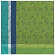 Durable Woven Jacquard 100% Cotton Blue and Green Crab Tablecloth 54x90 Inches