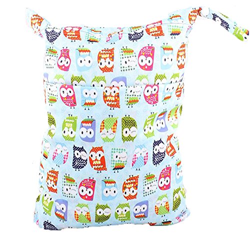 MSsmart (TM) Waterproof PUL Baby Cloth Diaper Laundry Wet and Dry Bags Multipurpose Storage Organizer Bag
