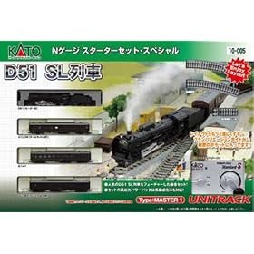 N�Q�[�W 10-005 KATO�X�^�[�^�[�Z�b�g�X�y�V���� D51 SL��ԃZ�b�g