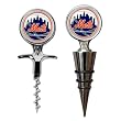 New York Mets MLB Cork Screw and Wine Bottle Topper Set