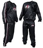 Heavy Duty Sweat Suit Sauna Exercise Gym Suit Fitness Weight Loss Anti-Rip S-XXL