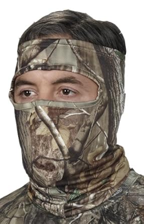 Hunters Specialties Men Spandex Camo Face Mask with Eye Hole Opening