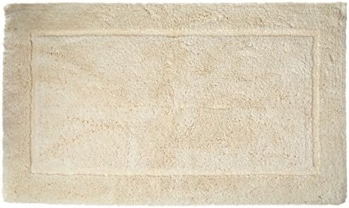 Home Source International Egyptian Cotton Non-Slip Rug, Small, Ivory