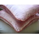 Soft Pink Shimmer - 26x26 Inches Euro Sham Cover - Velvet Sham Cover with Handmade Beaded Border
