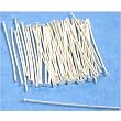 50 Head Pins Sterling Silver Bead Jewelry 24 Gauge 1"