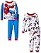 Marvel Little Boys' Spiderman Amazing Webs Four-Piece Pajama Set