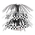 Beistle 54602 Checkered Flag 71/2-Inch Cascade Centerpiece, Mini