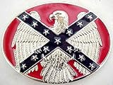 CSA Confederate Eagle Rebel Flag Belt Buckle