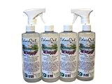 OdorOut-222 Premier Natural and Safe Pet Odor and Organic Stain Remover (4 - 16oz Spray Bottles With 2 Sprayers)