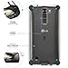 Poetic Affinity Series Premium Thin/No Bulk/Protection Where its Needed/Clear/Dual Material Protective Bumper Case for LG K7/LG Tribute 5 (2016) - Black/Clear