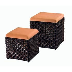 Woven Square Ottoman 