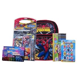 Marvel Hero with Spider-man Large Backpack Bundle Gift Set by 