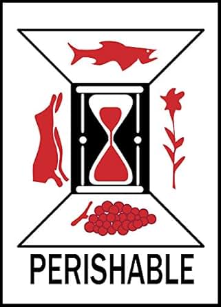TapeCase "Perishable" Label - 500 per pack (1 Pack): Shipping Labels ...
