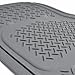 HEAVY DUTY RUBBER VAN SUV FLOOR MATS 4-PCS IN 3-ROWS GRAY