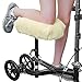 RMS Knee Walker Pad Cover - Plush Synthetic Faux Sheepskin Scooter Seat Cushion - Padded Foam for Comfort During Injury - Washable and Reusable - Fits Most Knee Scooters