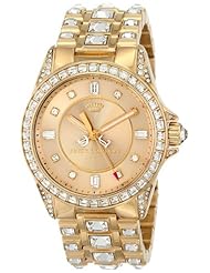 Juicy Couture Womens 1901103 Stella Crystal Pyramid Stud Detail Watch