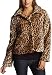 Coffeeshop Outerwear Junior's Faux Fur Leopard Jacket