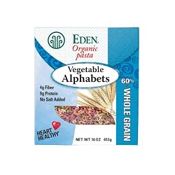Eden Organic Vegetable Alphabets, 16-Ounce Packages (Pack of 6)