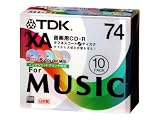 TDK 録音用CD-R XA 74min インクジェットプリンタ対応 5色カラーミックス 10枚パック CD-RXA74CPWX10S