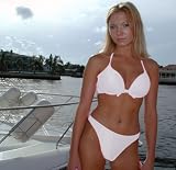 Jax Couture 2pc White Swimsuit- Pushup Underwire Bra and California Bikini Bottom