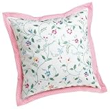 Review Tommy Hilfiger Home 154302 / Tommy Hilfiger Emma 16-inch Square Embroidered Decorative Pillow