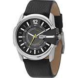 Diesel Watches Men's Black Not-So-Basic Basic Analog Black Dial Watch